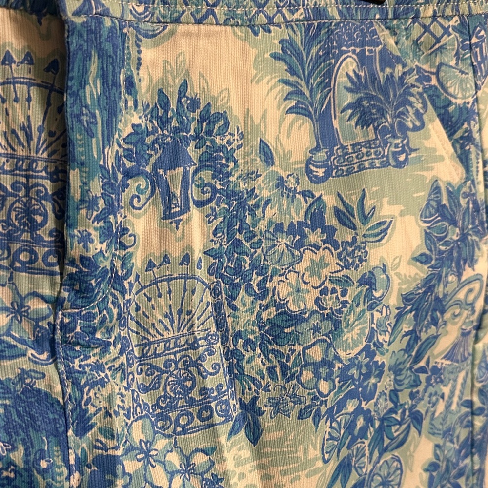 Blue and White Floral Women Skort - Picture 2 of 10